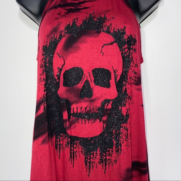 Tie-Dye Glitter Skull Tank - Picture 3 of 9